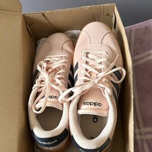 Adidas Light Pink and Black Sneakers